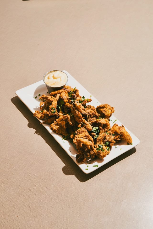 Fried Oyster Mushrooms.