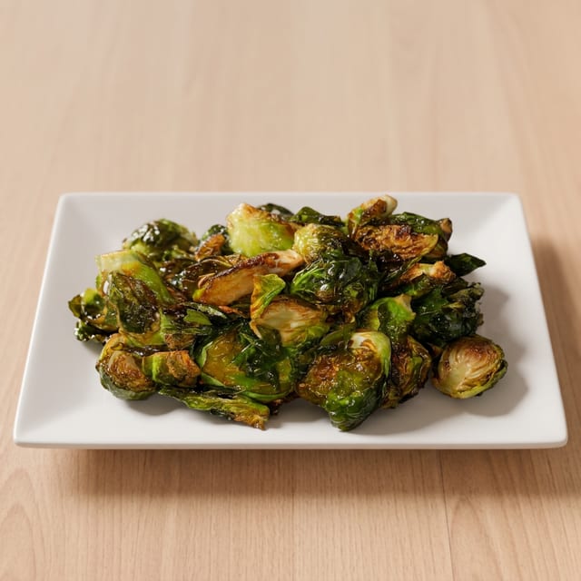 Pan Fried Brussels Sprouts.